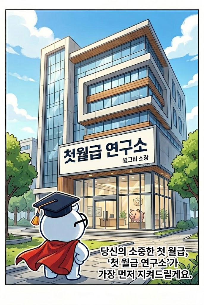 월그비 웹툰 2화 - 첫월급 연구소 오픈